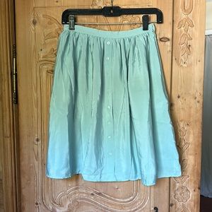 Mint A-Line Skirt with Pockets